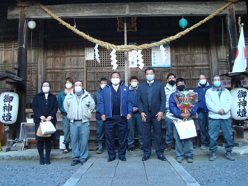 亀岡八幡宮にて安全祈願実施